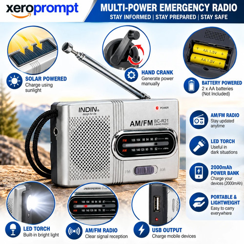 2000mah wind solar radio - up,