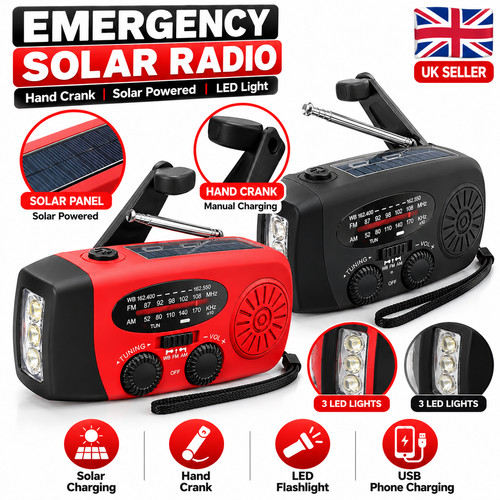 Emergency wind solar - emergency, hand