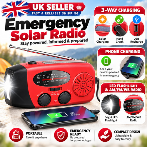 Emergency wind solar - up, hand