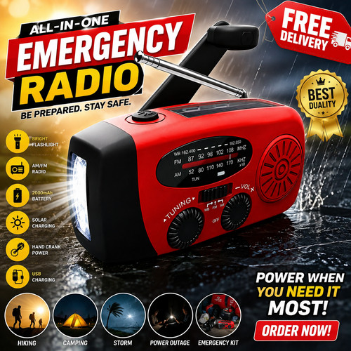 Emergency wind solar hand - emergency,