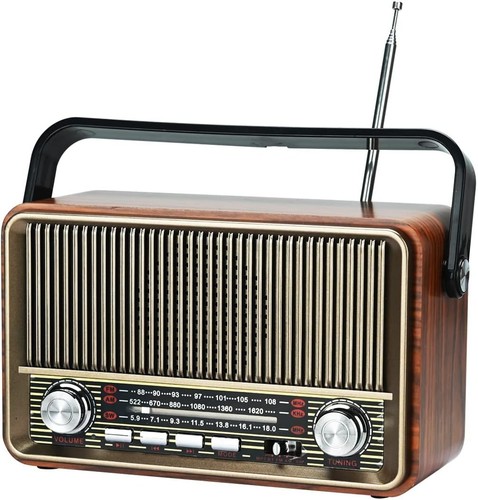 Portable radio mains - radio, and