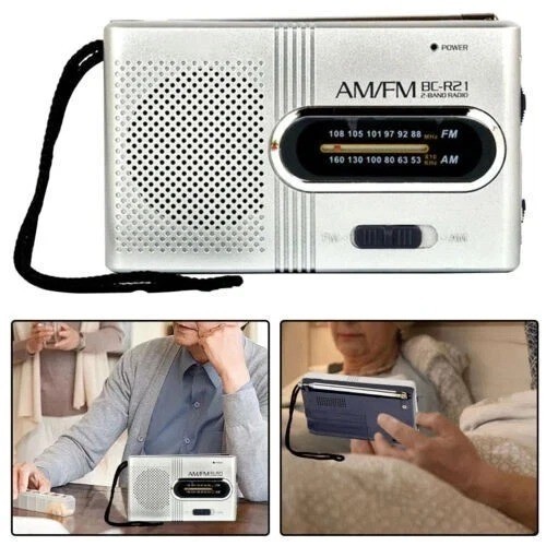 Travel radio battery - fm,