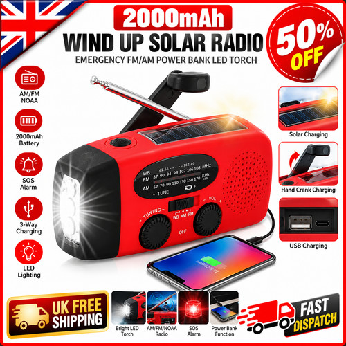 2000mah wind solar - wind, radio
