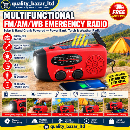 Emergency wind solar hand - emergency, up