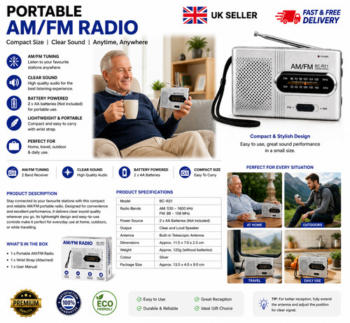 Travel radio battery - travel,