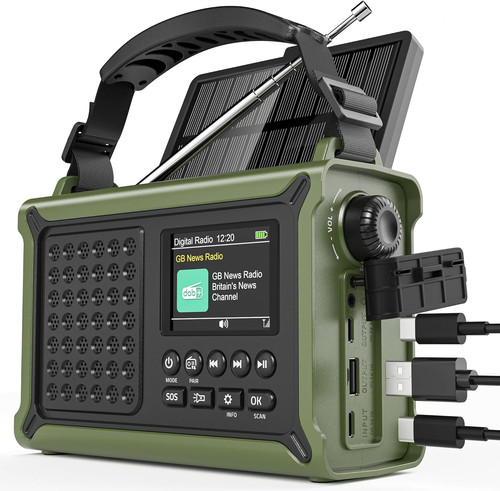 Dab solar wind up - dab+/dab/fm,