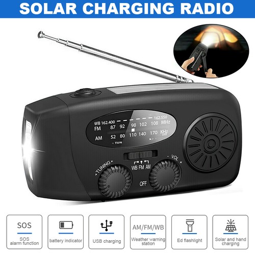 Portable dynamo wind - up, solar