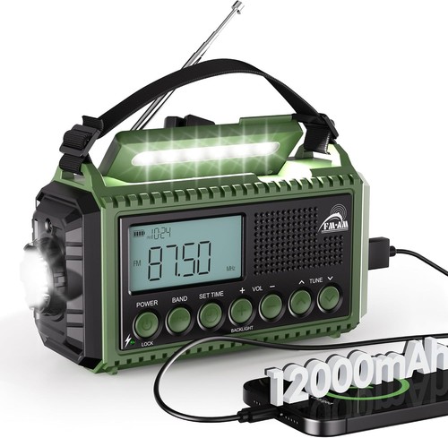 Crank radio with - radio,
