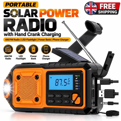 4000mah solar emergency radio - emergency,