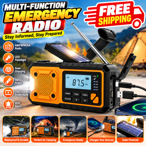 4000mah solar emergency radio - emergency,