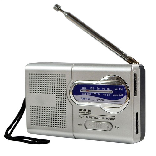 Battery powered radio portable - powered,
