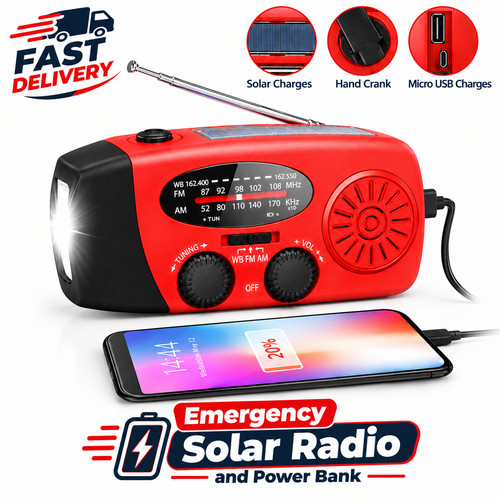 Emergency wind solar hand - up,