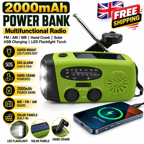 2000mah wind solar radio - 2000mah,