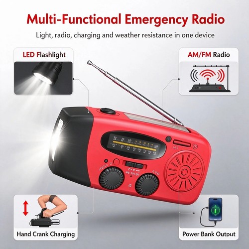 Emergency wind radio solar - radio,