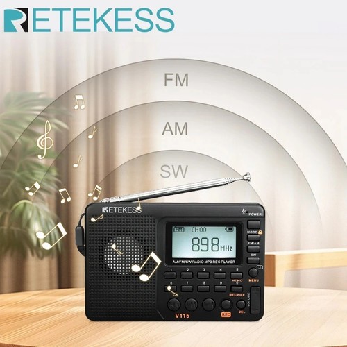 Retekess v115 radio sw - am,