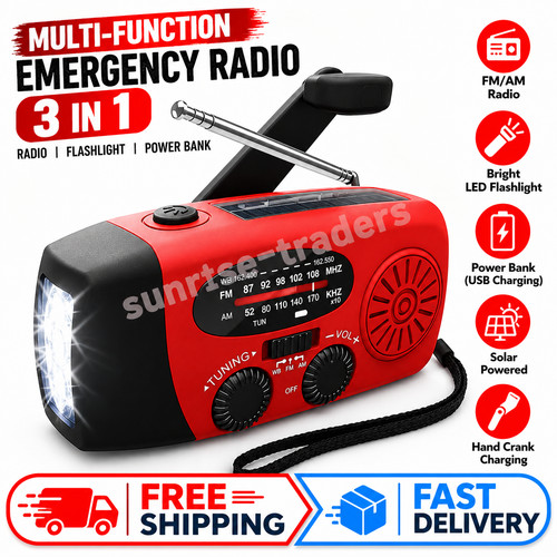 4000mah solar emergency radio - 4000mah,